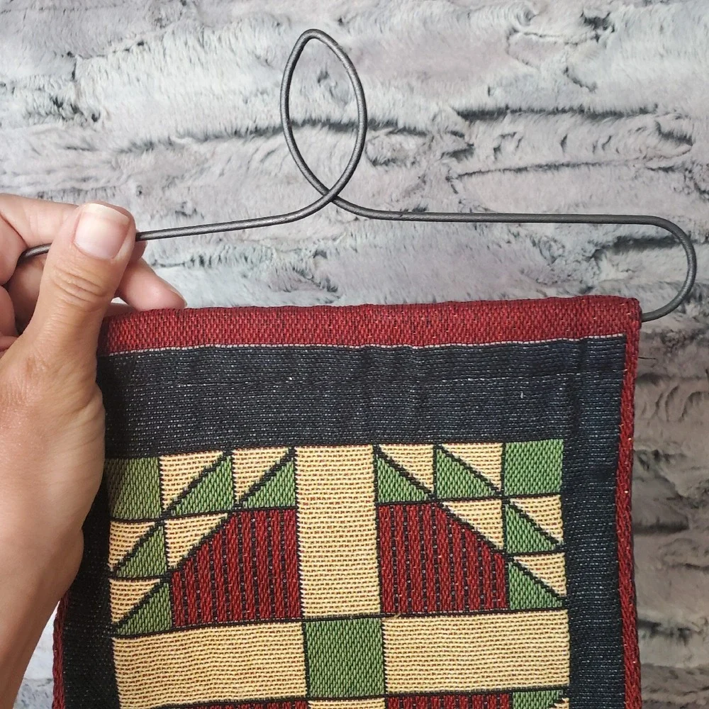 BLESSED ARE THE PIECE MAKERS Hanging Quilter's Craft Room Tapestry Pendant